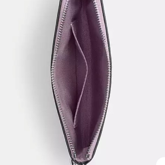 Coach Lavender Embossed Wristlet - Picture 4 of 4